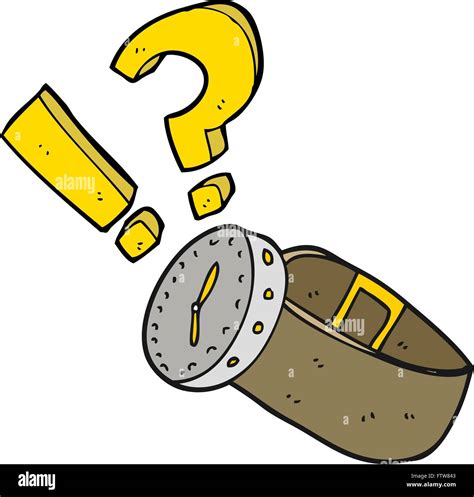 Freehand Drawn Cartoon Wrist Watch Stock Vector Image And Art Alamy