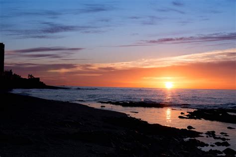 Bildet Strand Hav Kyst Natur Horisont Himmel Solnedgang Shore