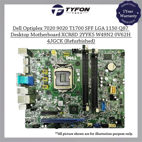 Dell Optiplex Sff Lga Desktop Motherboard Xcr D Refurbished