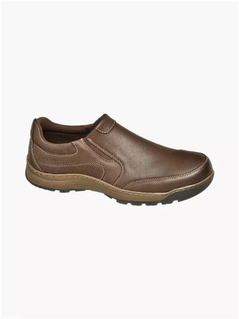 Hush Puppies Mens Hush Puppies Jasper Brown Leather Slip On Shoes In Brown Deichmann