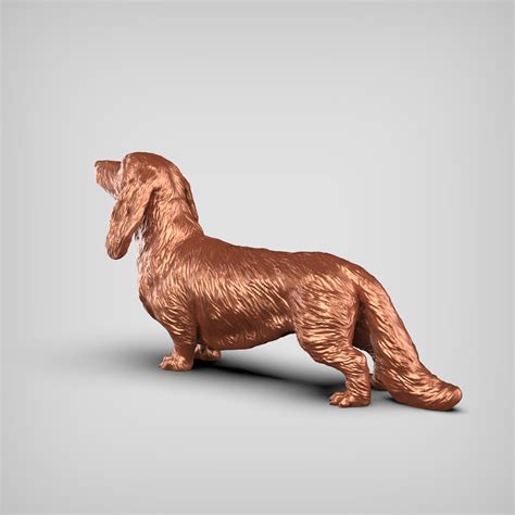 Long Haired Dachshund Stl File D Print Model V Etsy Singapore