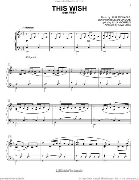 This Wish From Wish Arr Kevin Olson Sheet Music E Z Play