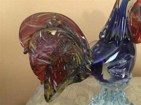 Coq En Verre De Murano Souffl La Main Etsy France