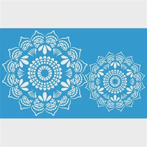 Stencil Litoarte 21 X 34 Cm ST 307 Mandalas Renda No Shoptime