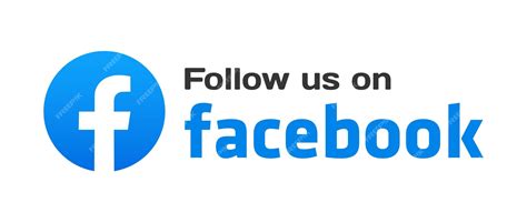 Premium Vector Social Media Facebook Follow Us Icon Facebook Follow