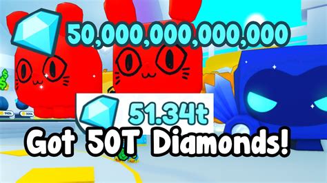 I Got Trillion Diamonds Pet Simulator X Roblox Youtube