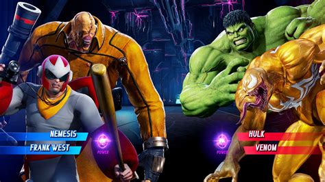 Nemesis Frank West Vs Hulk Yellow Venom Very Hard Marvel Vs