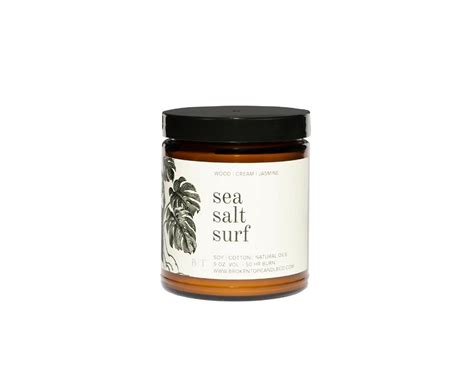 Broken Top Sea Salt Surf 9oz Soy Candle Hobie Surf Shop