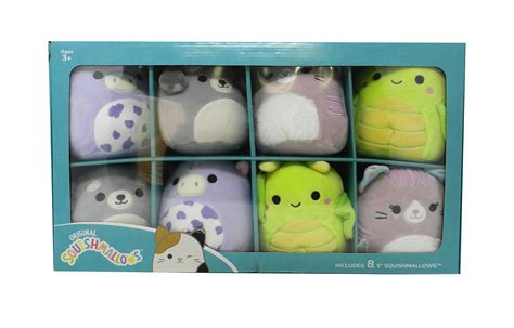 Squishmallows 5 Inch Mini Plush 8 Pack Fantasy And Wildlife