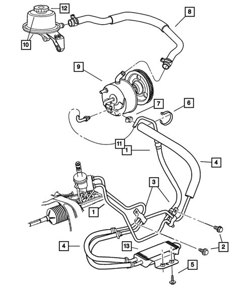 Dodge Caravan Power Steering Return Line Af Mopar