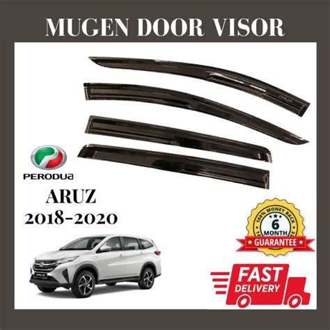 Perodua Aruz Door Visor Air Press Window Mugen Style Acrylic