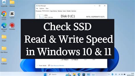 How To Check Ssd Read And Write Speed In Windows Check