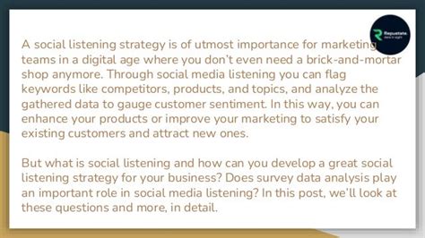 Social Listening Strategy Ppt