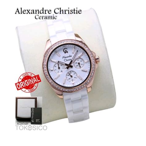 Jual TERBARU JAM ALEXANDER CHRISTIE WANITA ORIGINAL CERAMIC GARANSI 1