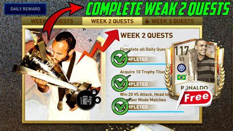 How To Complete Weak Quest Of Trophy Titan Event Fifa Mobile Trophy