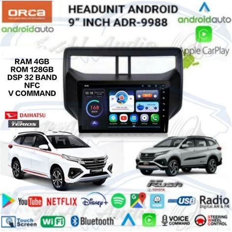 Jual HEAD UNIT TAPE TV MOBIL ANDROID ORCA OEM TOYOTA ALL NEW RUSH