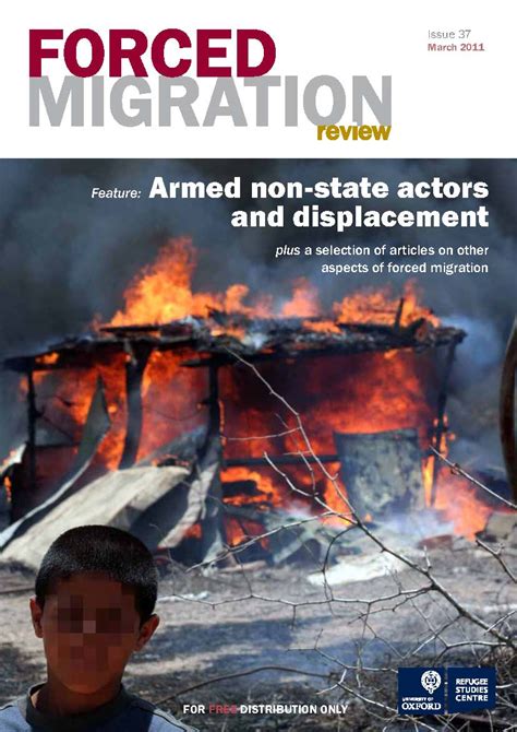 Armed Non State Actors And Displacement Forced Migration Review