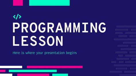 Programming Lesson Google Slides Powerpoint Template