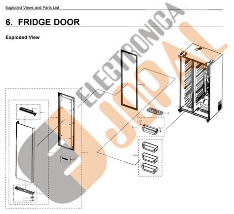 Puerta frigorífico Samsung Repuestos Samsung