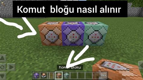 minecraft ta komut blogu nasıl alınır YouTube