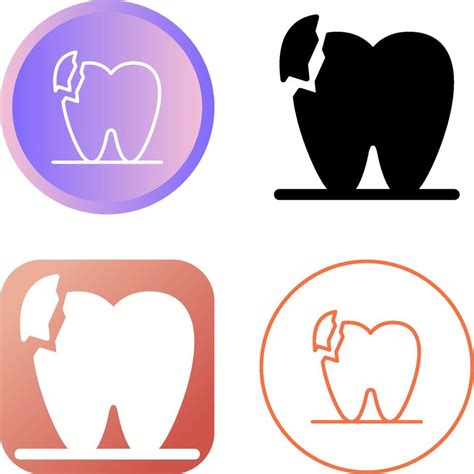 Broken Teeth Vector Icon 40666425 Vector Art At Vecteezy