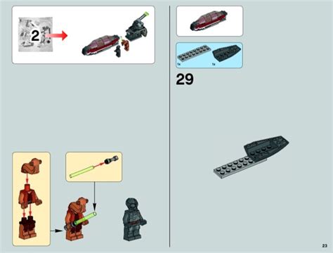 LEGO Instructions For Set 75051 Jedi Scout Fighter Star Wars The