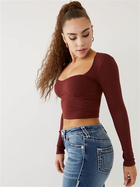 Long Sleeve Corset Top