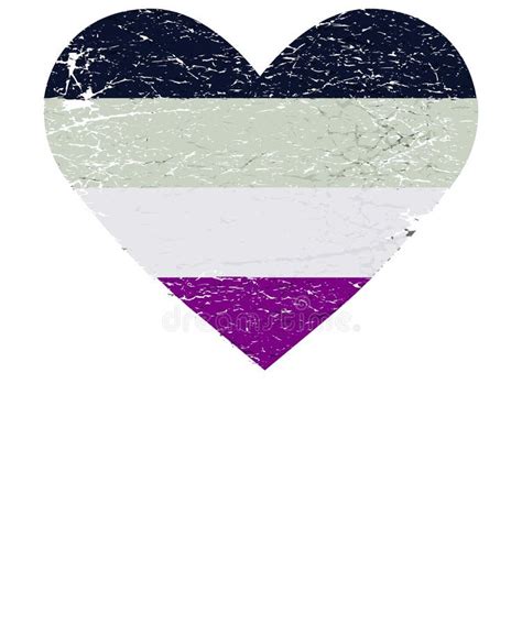 Vector Illustration For Lgbt Community Pride Month Asexual Flag In A