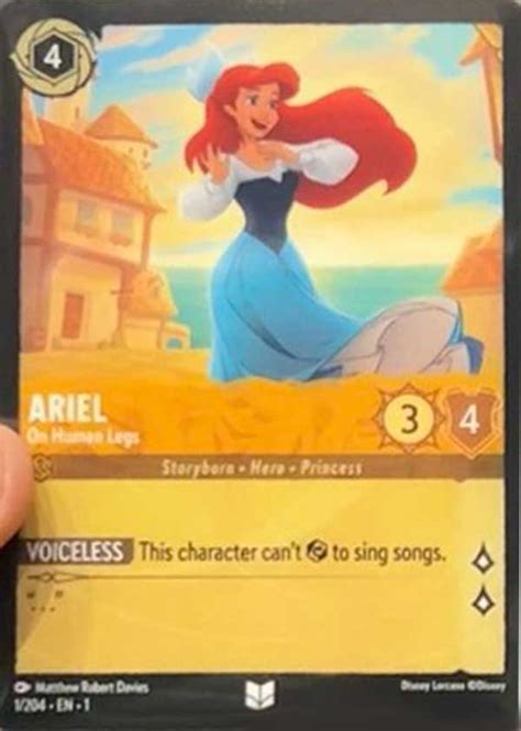 Ariel On Human Legs Disney Lorcana Tcg
