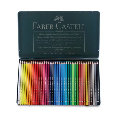 Polychromos Colored Pencil Set 36 Assorted Colors Faber Castell