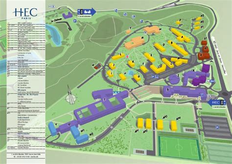 HEC Paris Campus Map | Academic Degree | France