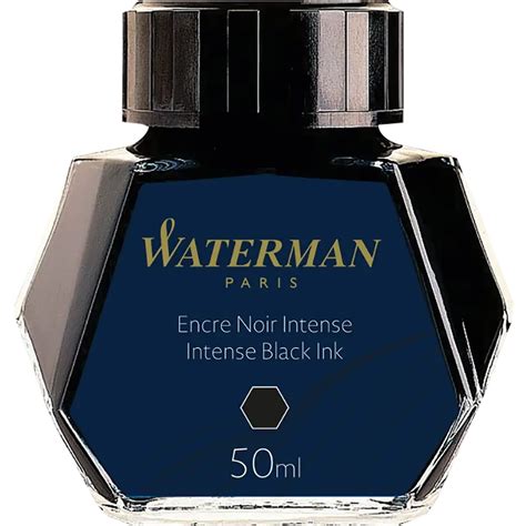 The Waterman 50ml Ink Bottle Intense Black Pen Boutique Ltd
