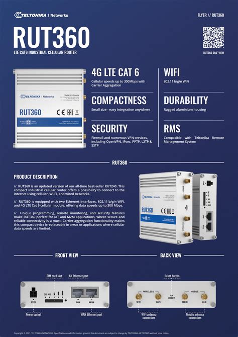 Teltonika Rut Instant Cat Lte Failover Compact And Powerful