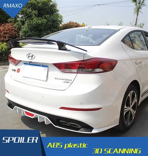 For Elantra Spoiler 2016 2019 For Hyundai Elantra Spoiler Tf High