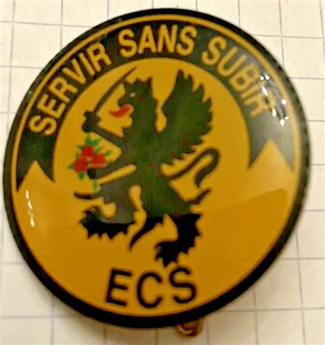 Insigne Militaire A B C Ecs Regiment De Hussards Smf