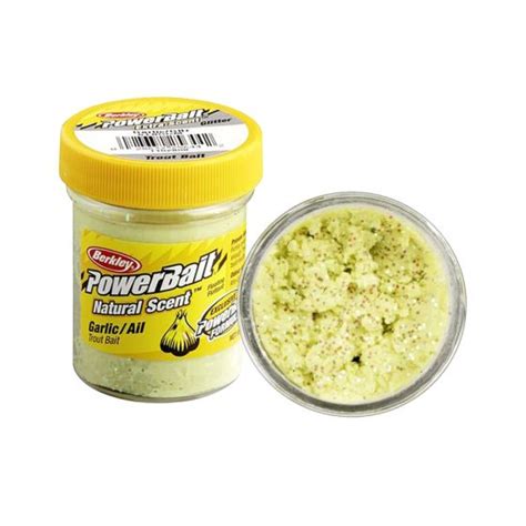 Berkley Powerbait Natural Scent Garlic Glitter med hvidløg