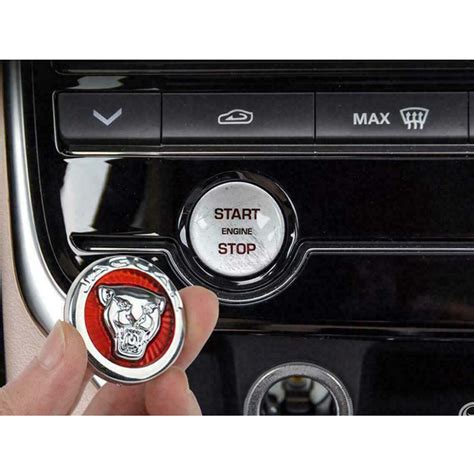 Engine Start Stop Button Emblem Sticker Badge For Jaguar Xj Xe Xf F