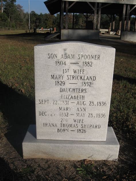 Adam Caleb Spooner 1804 1882 Find A Grave Memorial