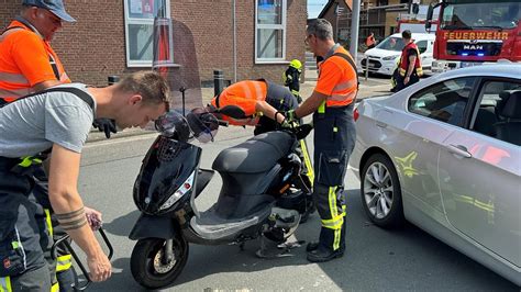 Rollerfahrer kollidiert in Tüddern mit Auto Aachener Zeitung