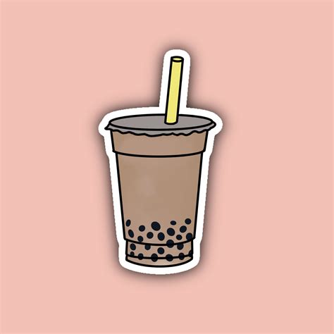 Boba Milk Tea Sticker Pack Boba Stickers Etsy