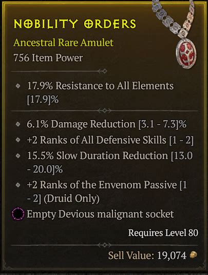 Iso Druid Amulet Envenom Defskills Dr Topic D Jsp