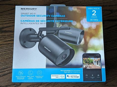 New Merkury Innovations Smart Wi Fi Outdoor Security Camera HD 1080p