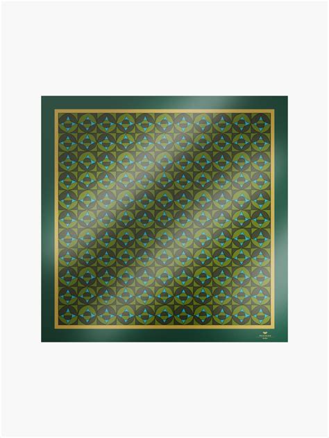 Max Mara Printed Silk Scarf In Green Modesens