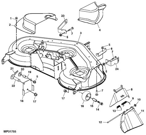 John Deere 455 60 Inch Mower Deck Parts Diagram Laceist