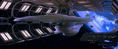 Enterprise B In Space Dock Star Trek Pinterest