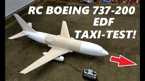 Boeing 737 200 Rc Airplane Airliner Edf Taxi Test 4k Youtube