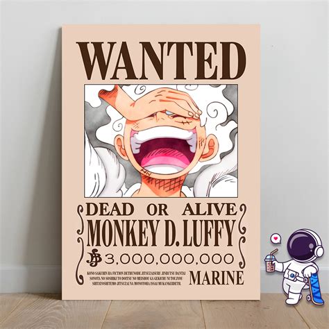 One Piece Wanted Placa Decorativa X Cm Faz A Boa