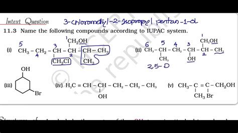 Name The Following Compounds According To Iupac System Youtube