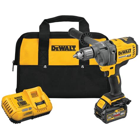 DeWalt 60 Volt MAX Lithium Ion Cordless 1 2 In Mixer Drill W Battery