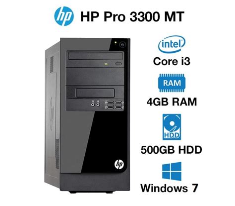 HP Pro 3300 MT Microtower PC Core I3 2nd Gen Refurbished DESKTOP PC